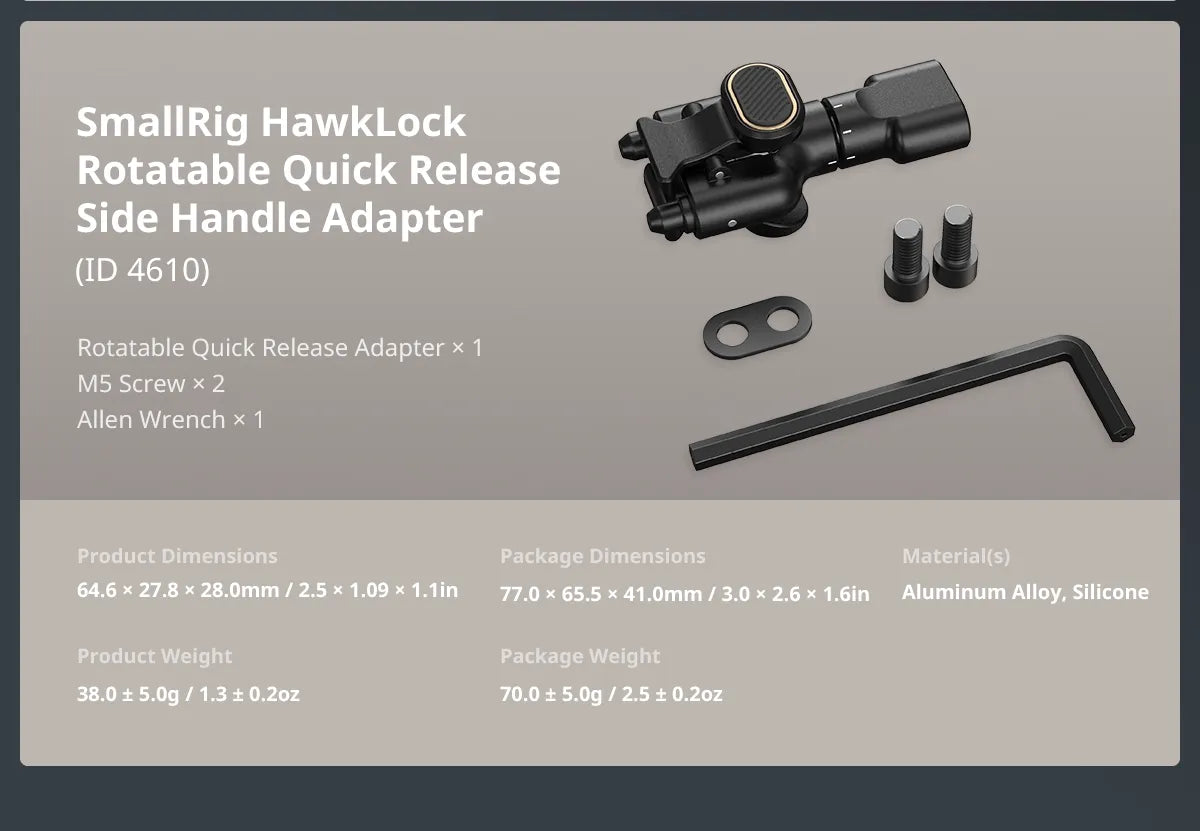 SmallRig Phone Cage for Samsung Galaxy S24 Ultra , HawkLock Quick Release System Cage Kit,with Magnetic Filter Attachment 4601