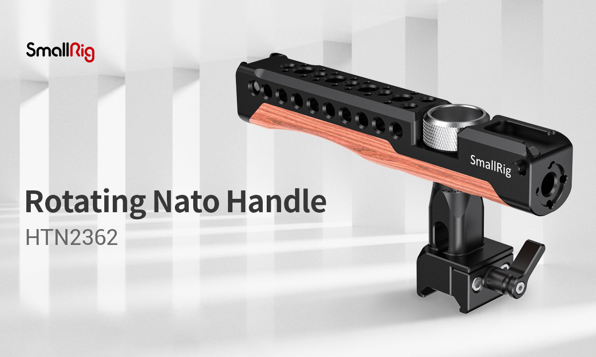 SmallRig Lightweight NATO Top Handle Quick Release NATO Grip for Sony Top Handle with 5 Cold Shoe Adapters and NATO Clamp