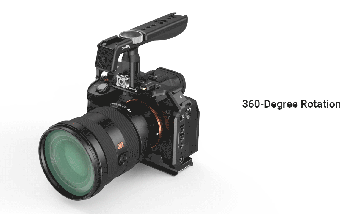 SmallRig Lightweight NATO Top Handle Quick Release NATO Grip for Sony Top Handle with 5 Cold Shoe Adapters and NATO Clamp