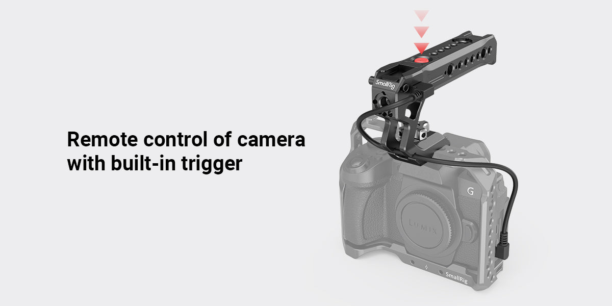 SmallRig Lightweight NATO Top Handle Quick Release NATO Grip for Sony Top Handle with 5 Cold Shoe Adapters and NATO Clamp