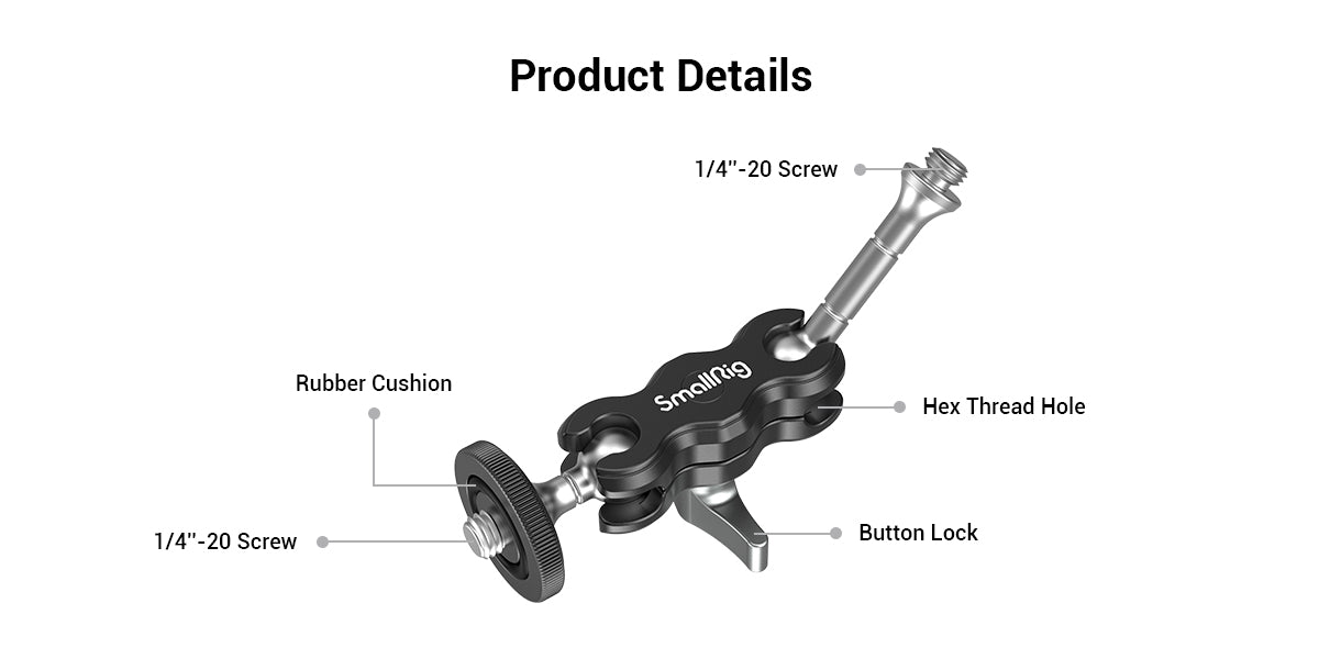 SmallRig Mini Magic Arm with Dual Universal Ball Head