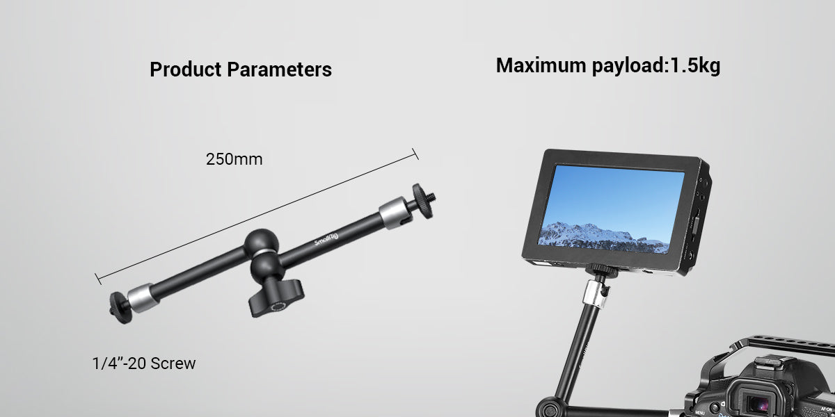 SmallRig Articulating Magic Arm 9.8 / 11 inches Adjustable Friction Magic Arm For DSLR LCD Monitor LED Light Camera Accessories