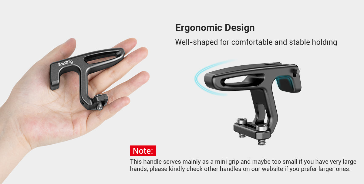 SmallRig Mini Top Handle For Lightweight Vlogging Cameras for Sony for Canon Camera Cage With 1/4"-20 Screws HTN2756