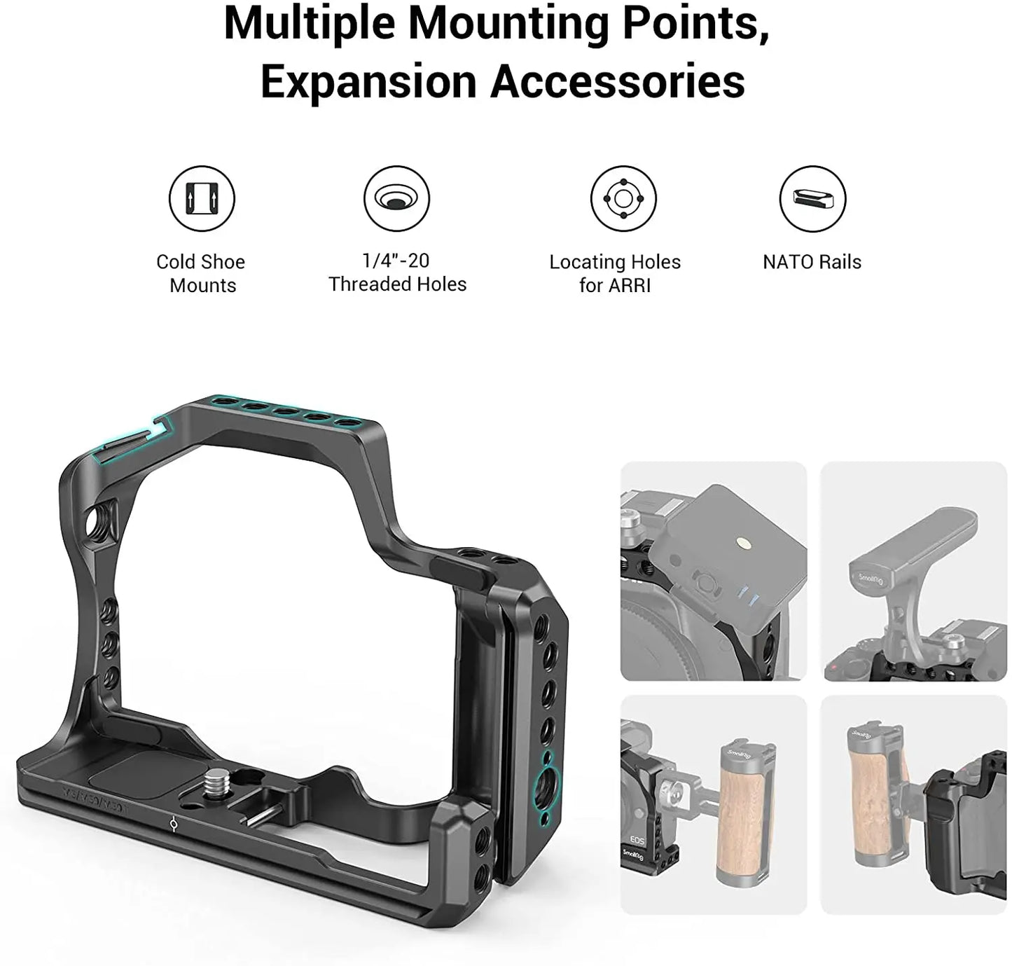 SmallRig M50 Camera Cage for Canon EOS M50 / M5