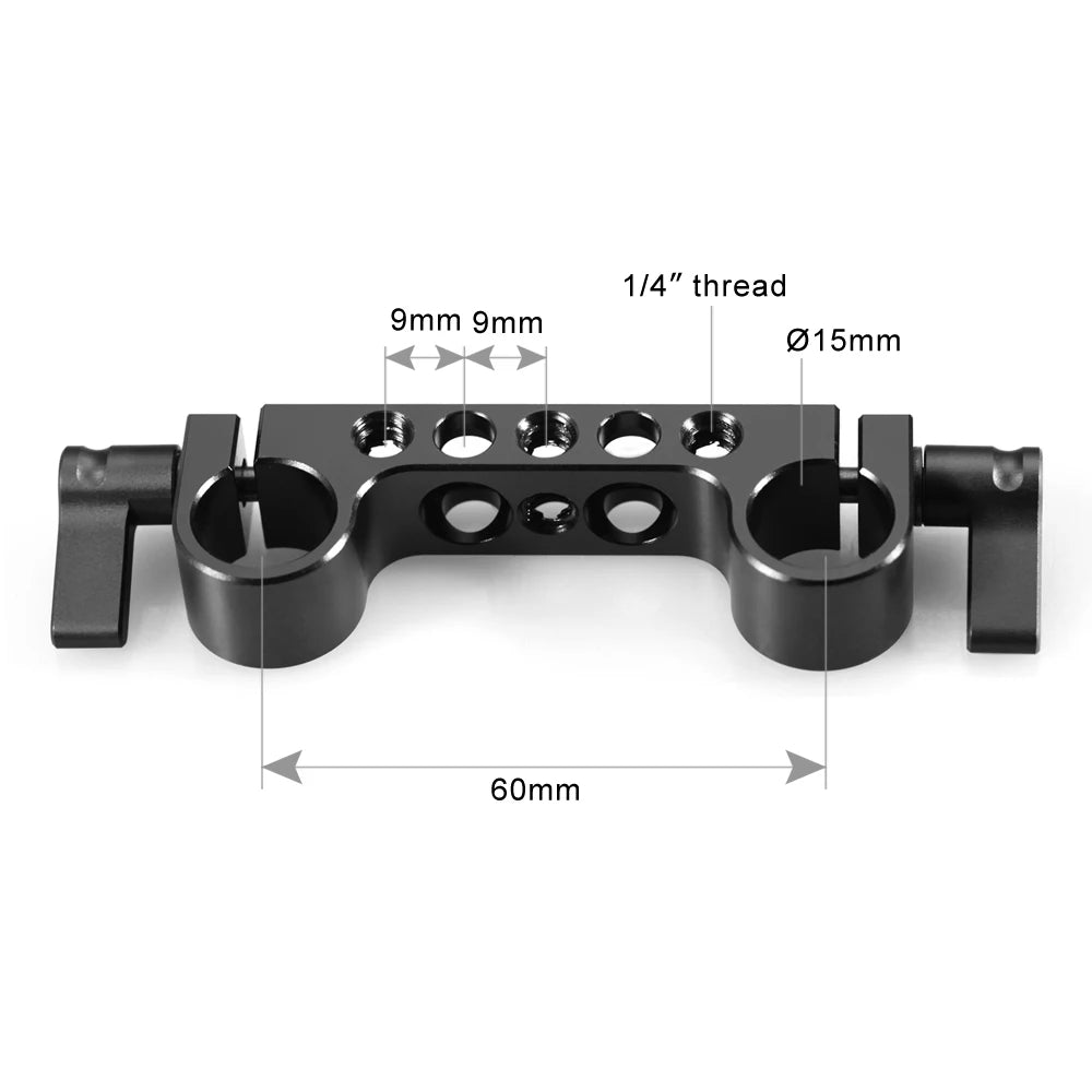 SmallRig Super Light weight 15mm Railblock with 1/4"-20 Standard Thread for Camera Cage 15mm Dslr Camera Rig - 942