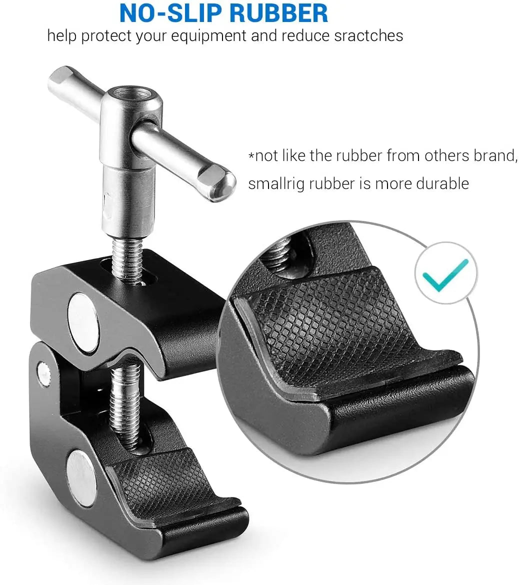 SmallRig Aluminum Alloy Dual Crab Pliers Clip Super Clamp