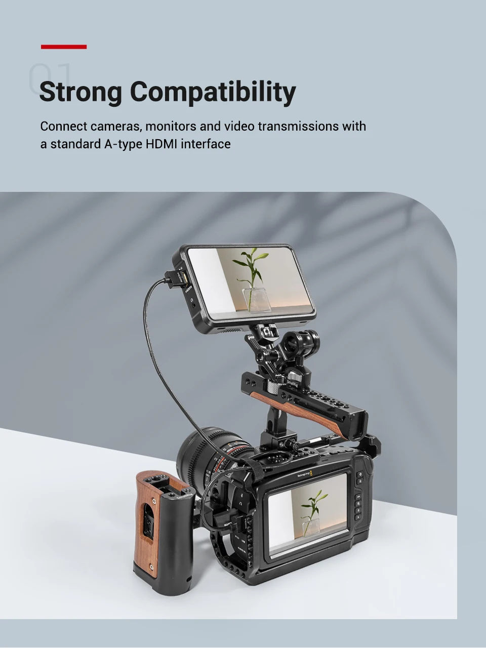 SmallRig Ultra Slim 4K 60HZ 2.0 Cable 33/55cm for DSLR/ Monitor/ Wireless Video Transmitter & Receiver 2956/2957