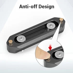 SmallRig Quick Release Safety Nato Rail 70mm Long with Spring Loaded Pins for RED Epic / Scarlet, Black Magic- 1195B
