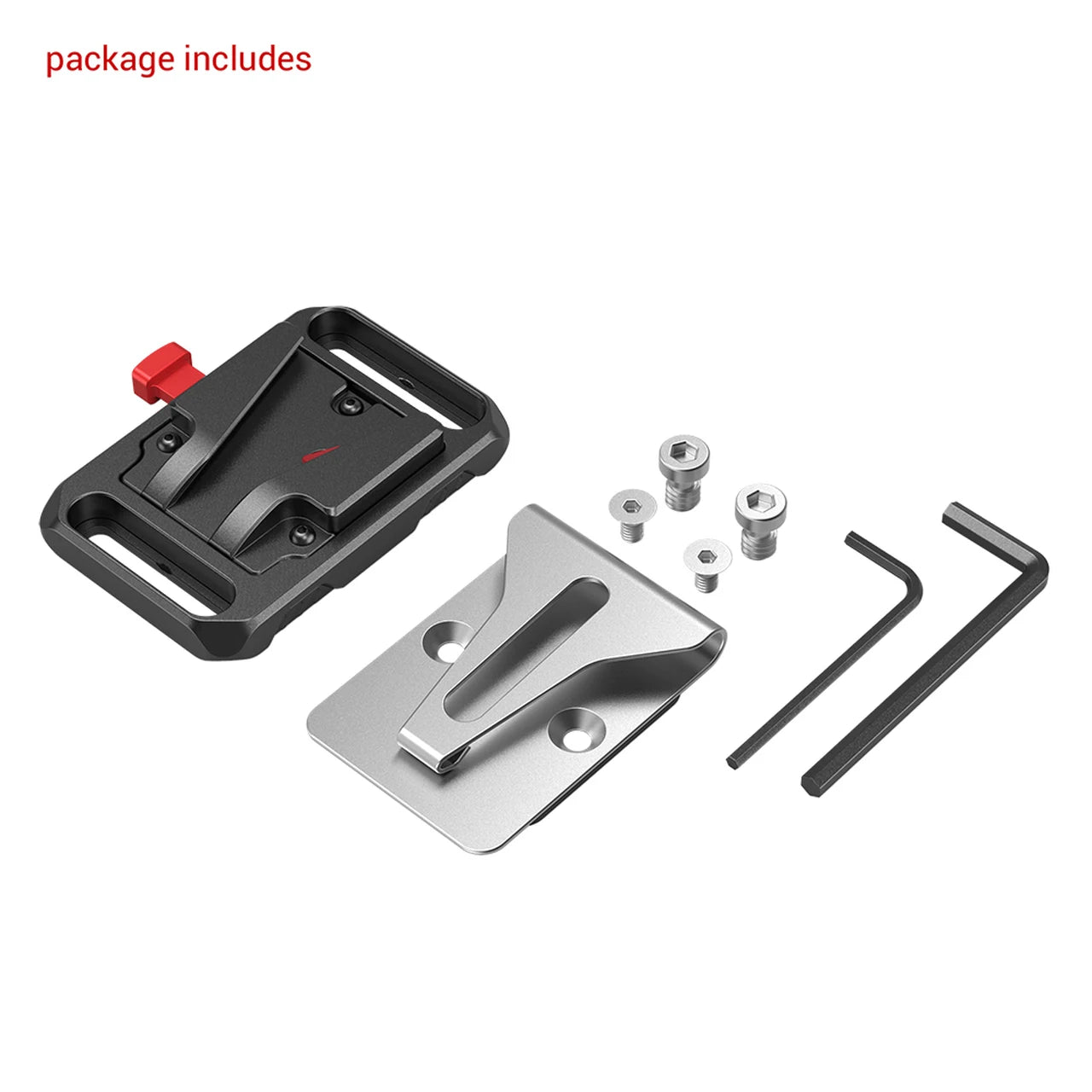 SmallRig Universal Mini V Mount Battery Plate with Belt Clip For A7S3 and other camera V mount batteries 2990