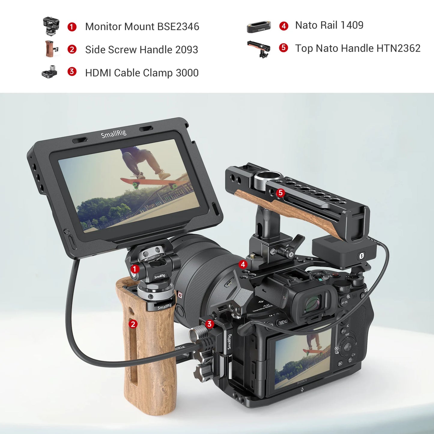 Smallrig A7S3 Camera Cage Rig A7SIII Form-fitting Cage for Sony Alpha 7S III Camera Cage A7siii Cage Rig Set 2999
