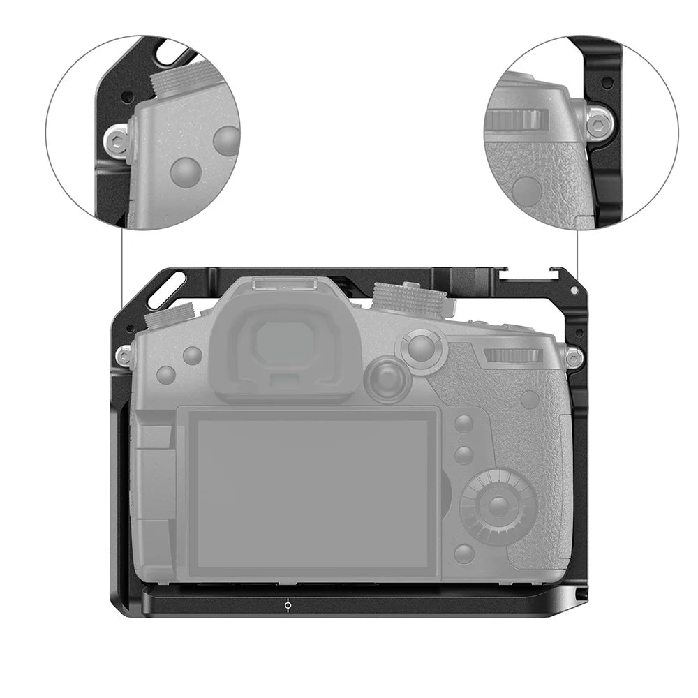 SmallRig Camera Cage For Panasonic GH5 / For Lumix GH5s With Cold Shoe Mount 1/4 3/8 Thread Holes and Nato Rail