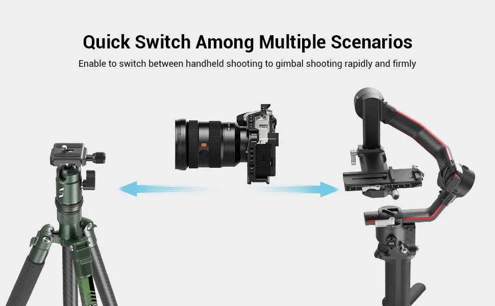 SmallRig Camera Cage with silicone Side Handle grip rig for Sony A7C 3212