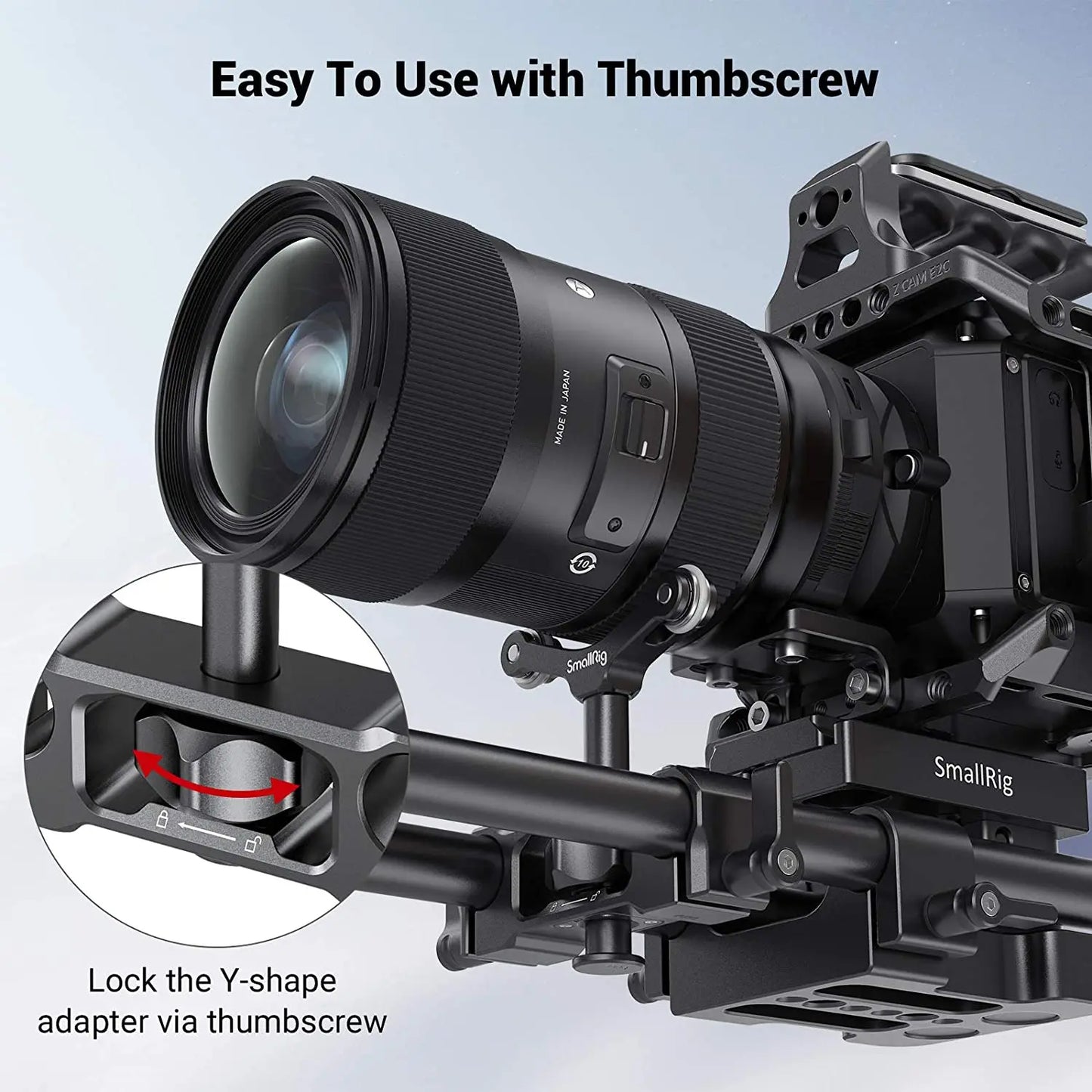 SmallRig Universal 15mm LWS Rod Mount Lens Support For 73-108mm Dslr Camera Lens Bracket Support With 15mm Rod Clamp -2727
