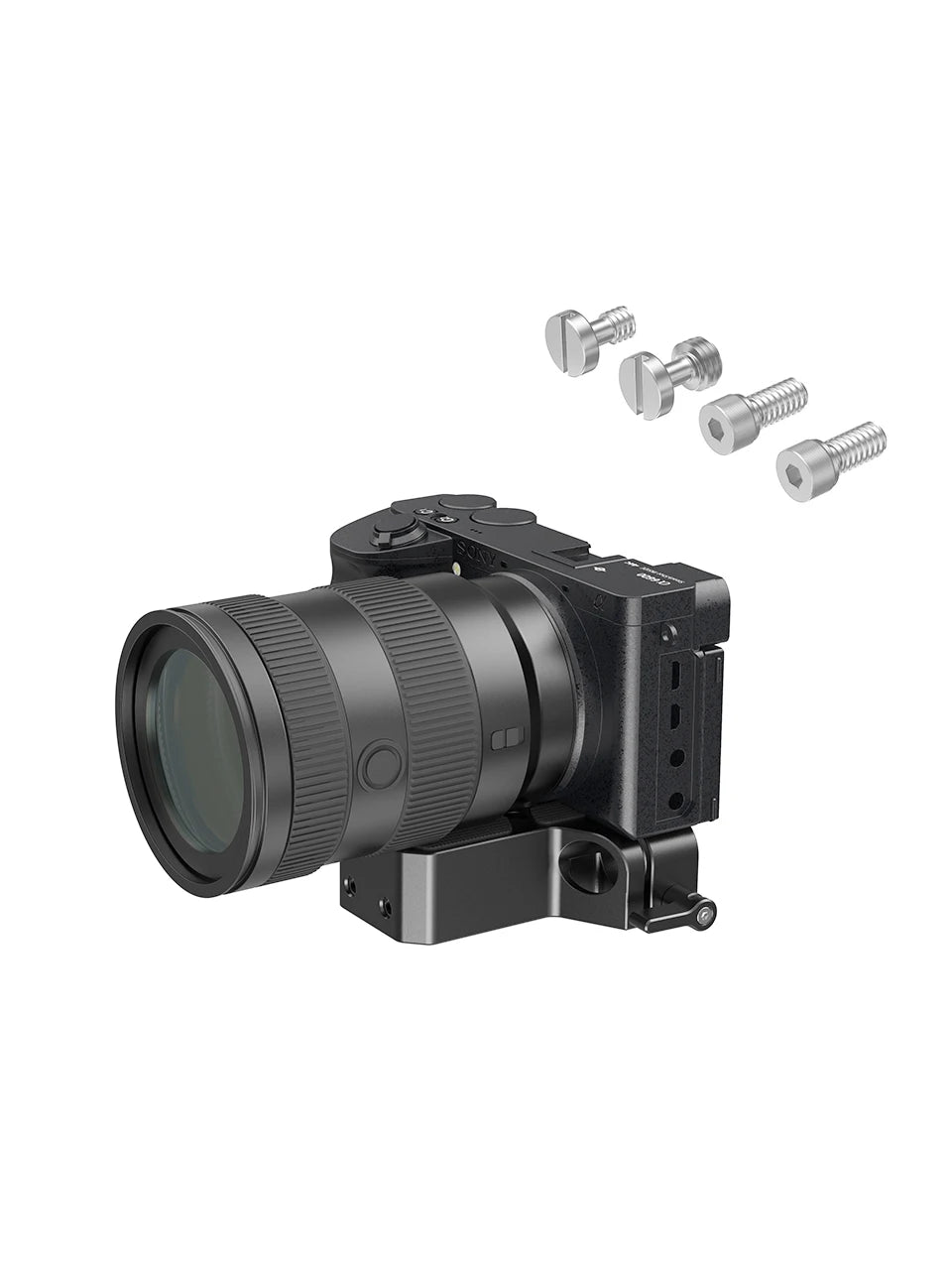 SmallRig Universal Camera Base Plate with 15mm Rod Rail Clamp for Sony A6500/A6600 for Panasonic GH5 For Sony Camera Cage