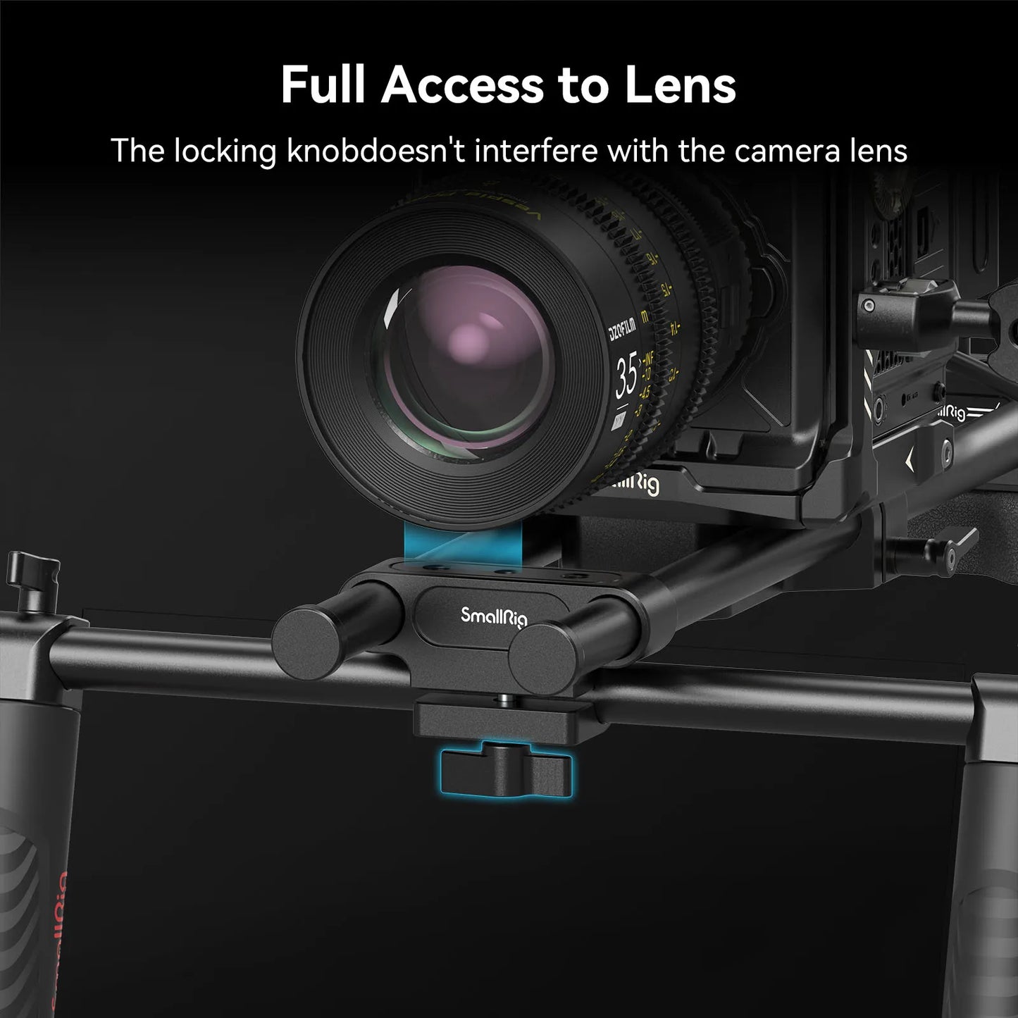SmallRig Universal Shoulder Platform Kit Camera Shoulder Rig 15mm Rod Support System Camera for DSLR Camcorder 2896C