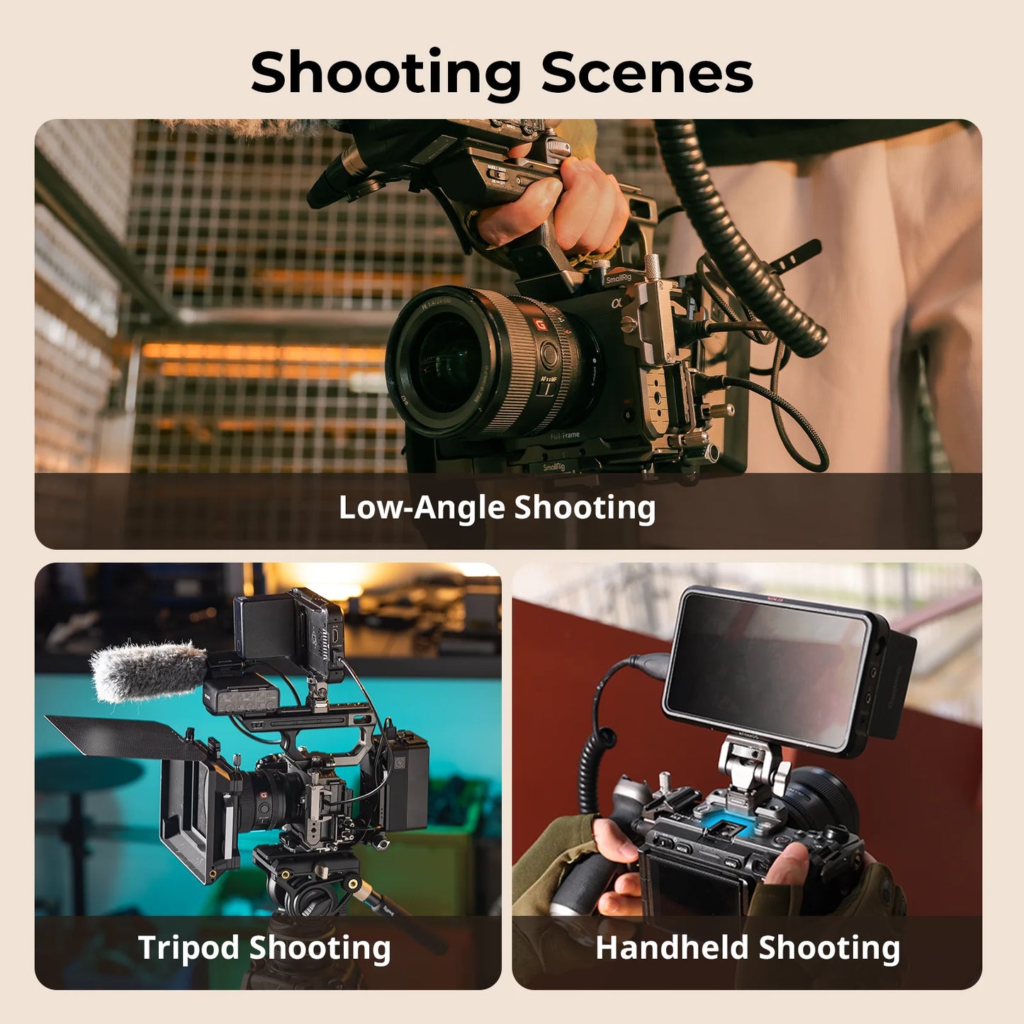 SmallRig FX3 / FX30 Cage,HawkLock Quick Release Cage Kit for Sony FX3 / FX30 with Cable Clamp Multiple Mounting Points 4770