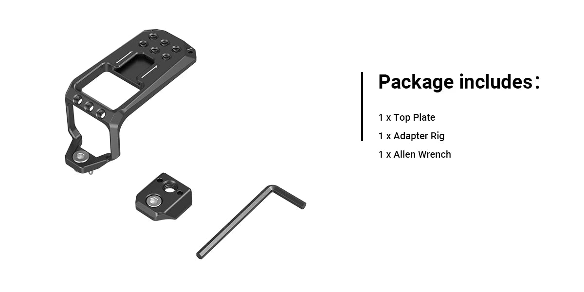 SmallRig Top Plate for Sony FX30 / FX3 XLR Unit to Protect for Sony FX3 XLR Handle with 1/4'' Threaded Holes Cold Shoe MD3990