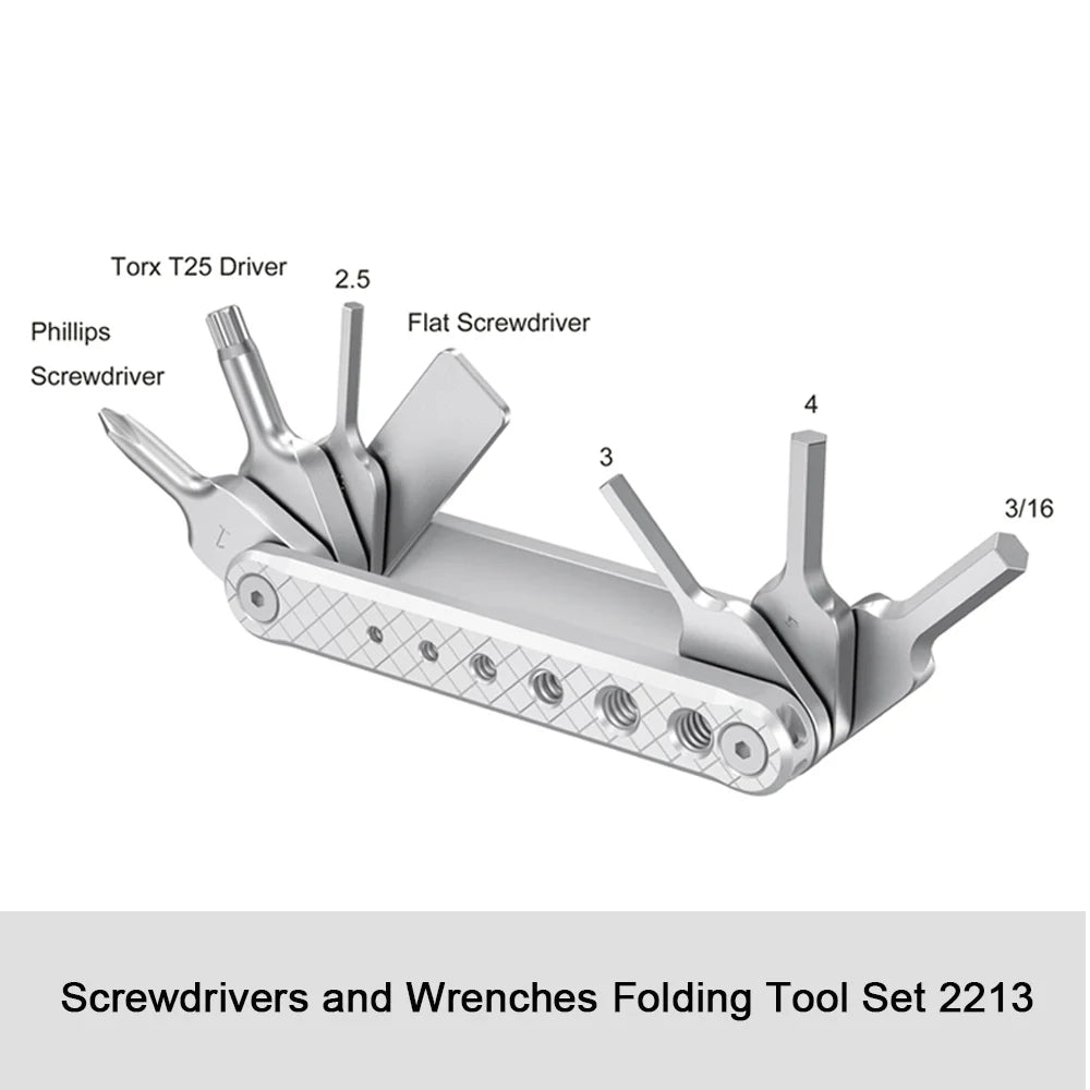 SMALLRIG Universal Folding Tool Multi-Tool for Videographers, Tool Set with Nine Functional Tools Included Multi-Tool for Camera