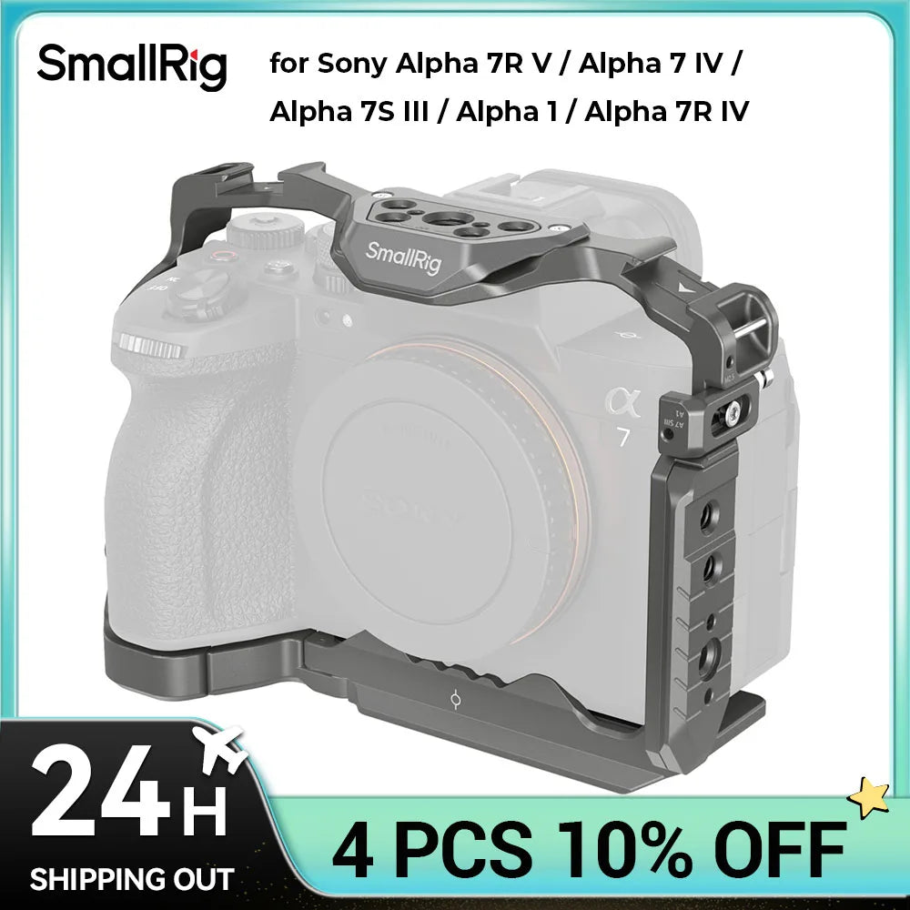 SmallRig HawkLock Quick Release Cage for Sony Alpha 7R V / Alpha 7 IV / Alpha 7S III / Alpha 1 / Alpha 7R IV 4481