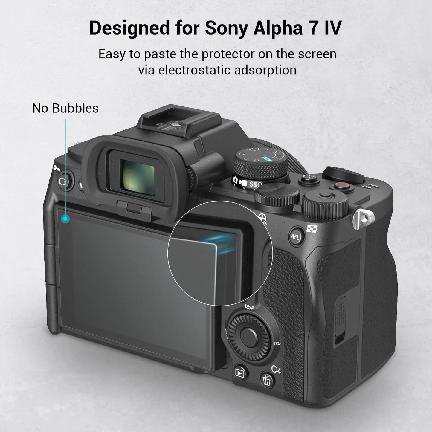 SmallRig Screen Protector for Sony Alpha 7CR/ Alpha 7C II/Alpha 6700 / ZV-E1 / Alpha 7 IV, 0.4mm Ultra-Thin Tempered Glass 2pcs