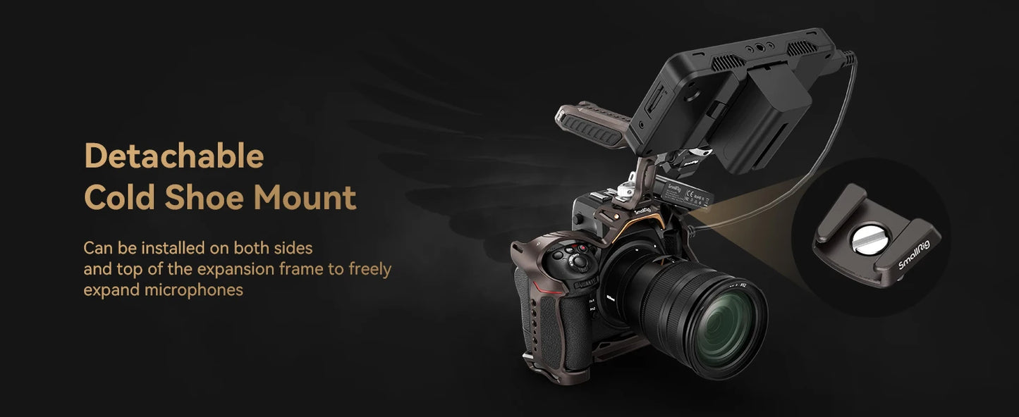 SmallRig New Design “Night Eagle” Cage for Nikon Z 8 with Detachable Cold Shoe Arca-Swiss Quick Release Plate for DJI RS 4316
