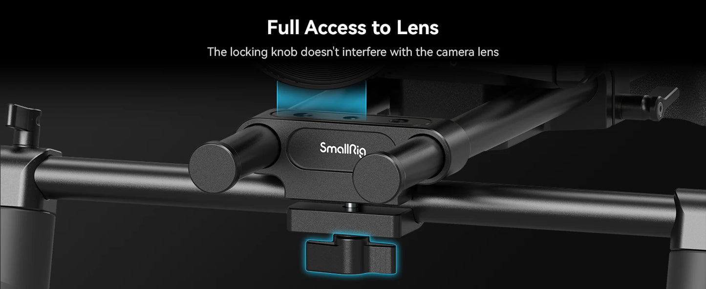 SmallRig Universal Shoulder Platform Kit Camera Shoulder Rig 15mm Rod Support System Camera for DSLR Camcorder 2896C