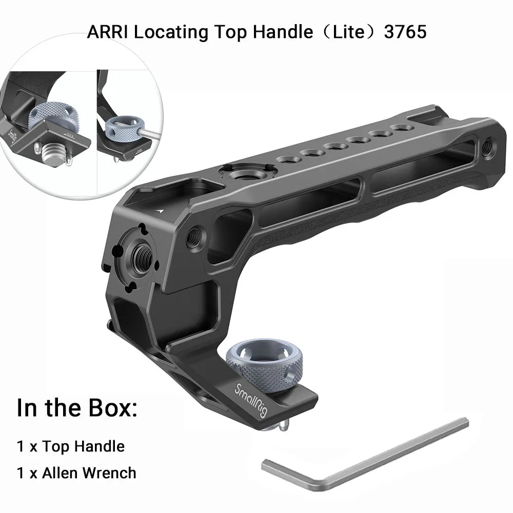 SmallRig NATO Top Handle Lite with Cold Shoe Portable Camera Handle for Shoot Fit for Sony for Canon for Nikon Camera Cage 3766