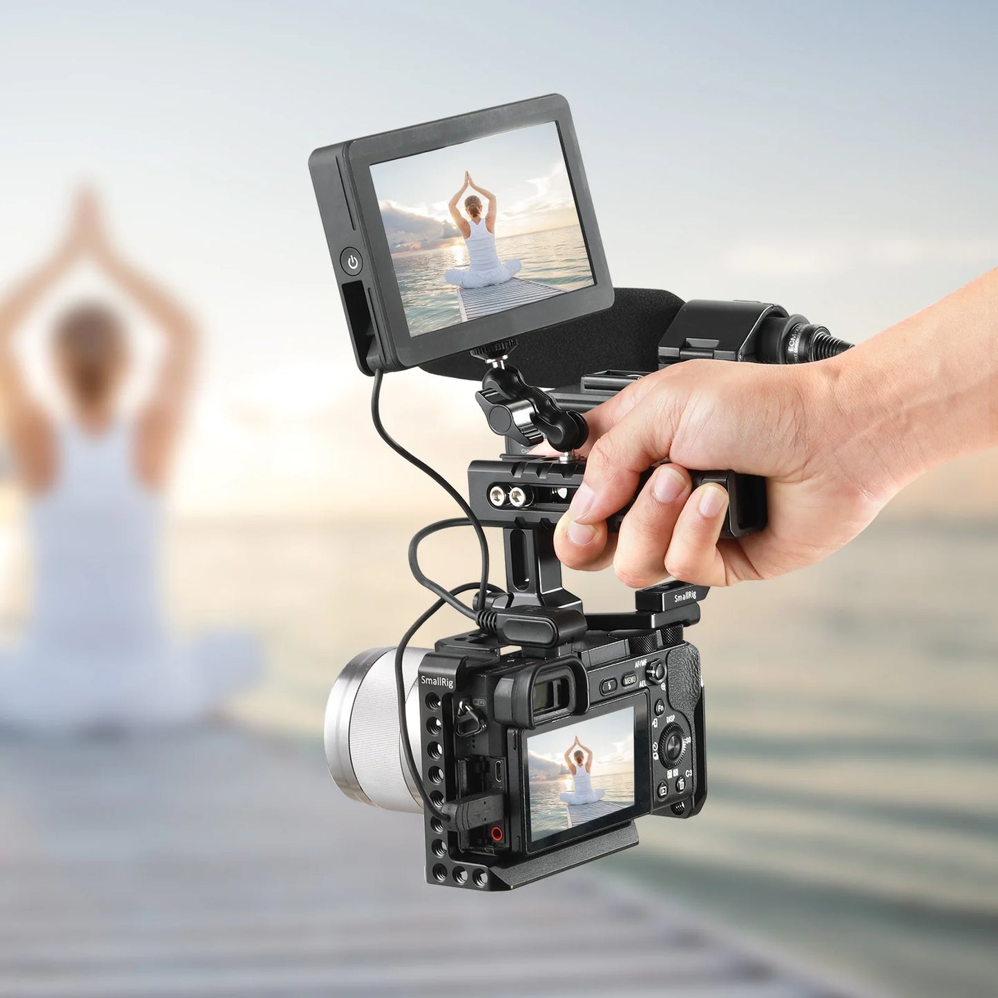 SmallRig Universal Magic Arm with Small Ball Head Monitor Magic Arm For Sony A7S3 / For Canon Camera Accessories
