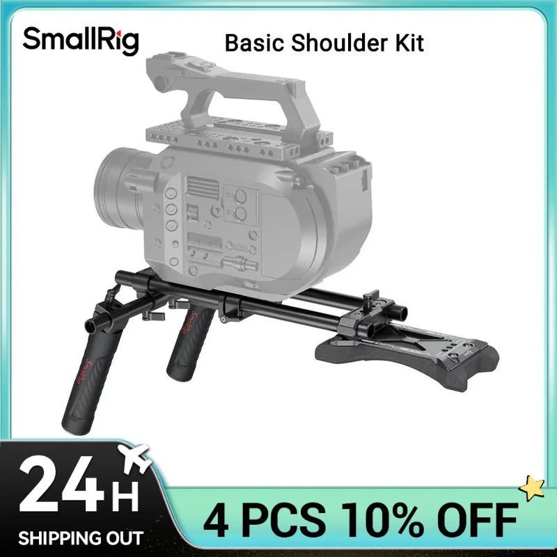 SmallRig Universal Basic Camera Shoulder Mount Kit , Mirrorless, and Small Camera Shoulder Rig - 2896C