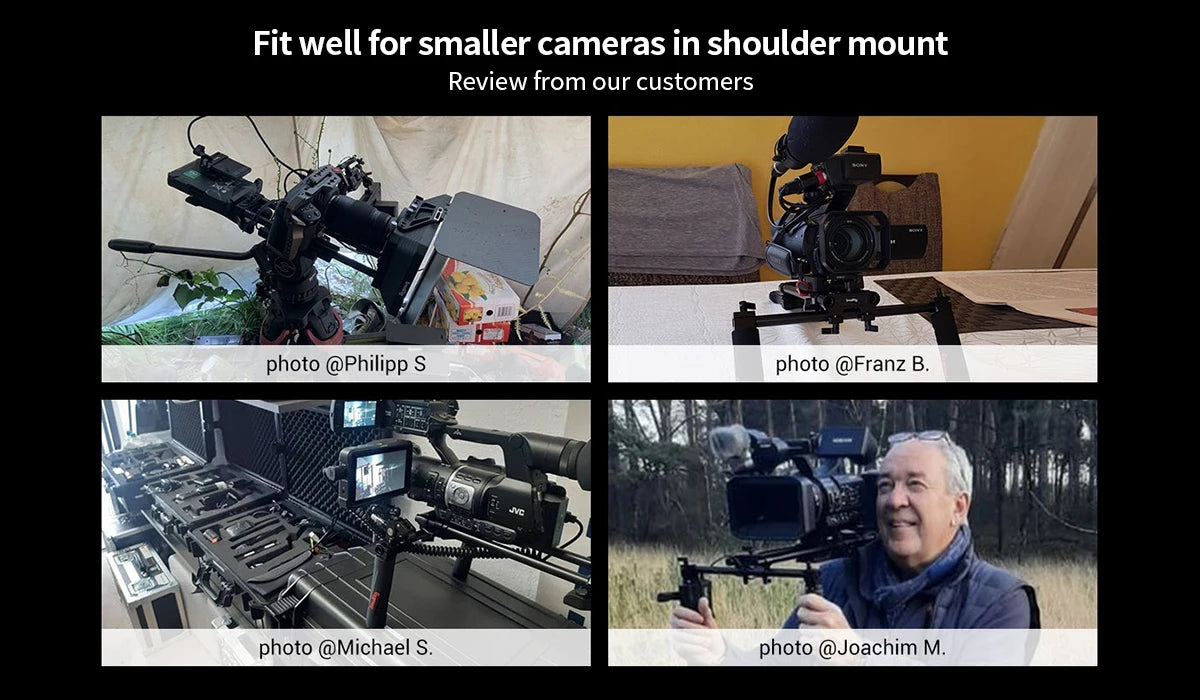 SmallRig Universal Basic Camera Shoulder Mount Kit , Mirrorless, and Small Camera Shoulder Rig - 2896C