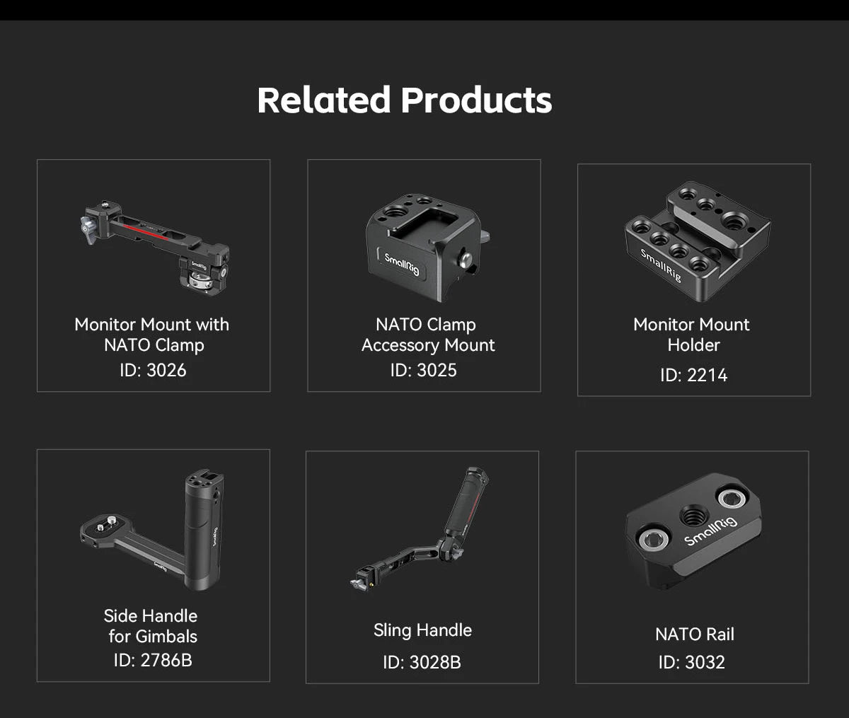 SmallRig Mount Plate for Arca-Swiss, for DJI RS 3 Mini 4195 and Extended Vertical Arm for DJI RS 3 Mini 4196