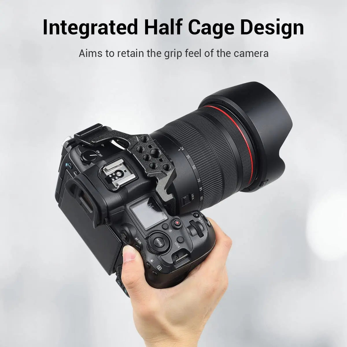 SmallRig “Black Mamba“ Camera Half Cage & Cable Clamp for Canon EOS R5 & R5C & R6