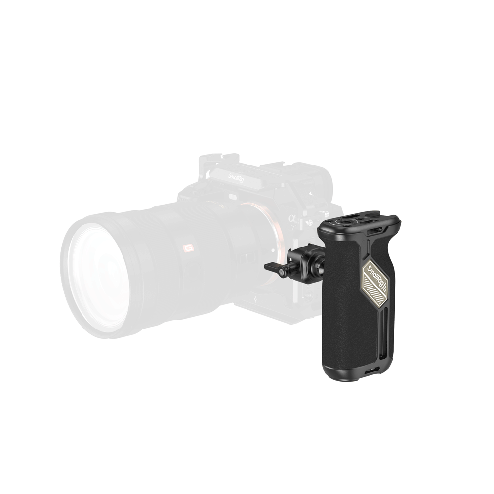 SmallRig Universal Rotatable NATO Side Handle Rotate 360° ,Camera Side Handle with Anti-Slip Silicone Camera Grip Load 15kg