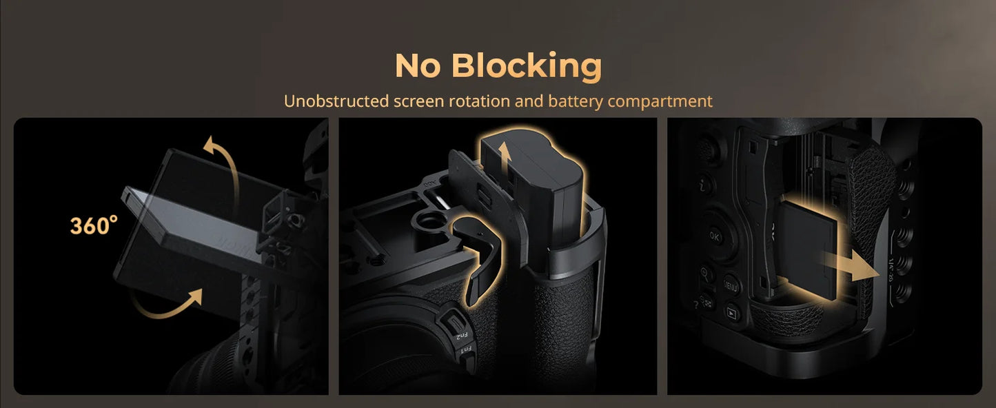 SmallRig Camera Cage for Nikon Z 6III with Arca-Swiss Quick Release Plate for DJI RS 3 /RS 3 Pro /RS 4 /RS 4 Pro or Tripod Mount