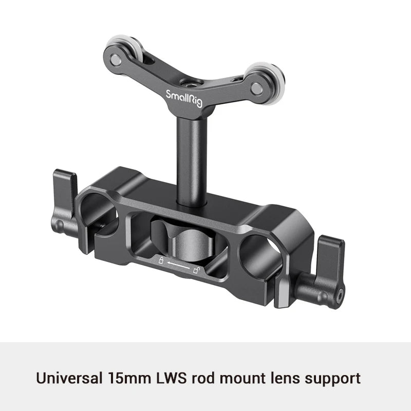 SmallRig Universal 15mm LWS Rod Mount Lens Support For 73-108mm Dslr Camera Lens Bracket Support With 15mm Rod Clamp -2727