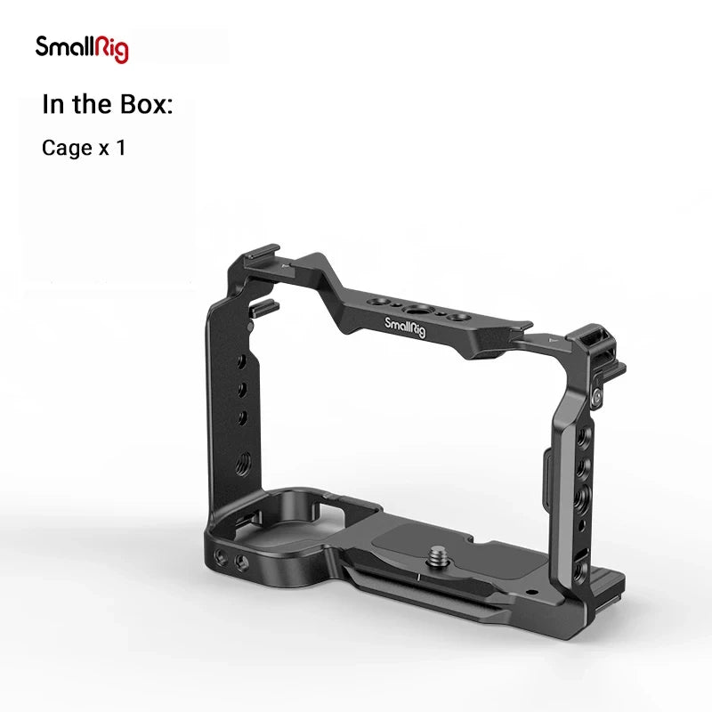 SmallRig ZV-E1 Cage Kit with Silicone Grip and Cable Clamp , Full Camera Cage Kit for Sony ZV-E1, Built-in Quick Release