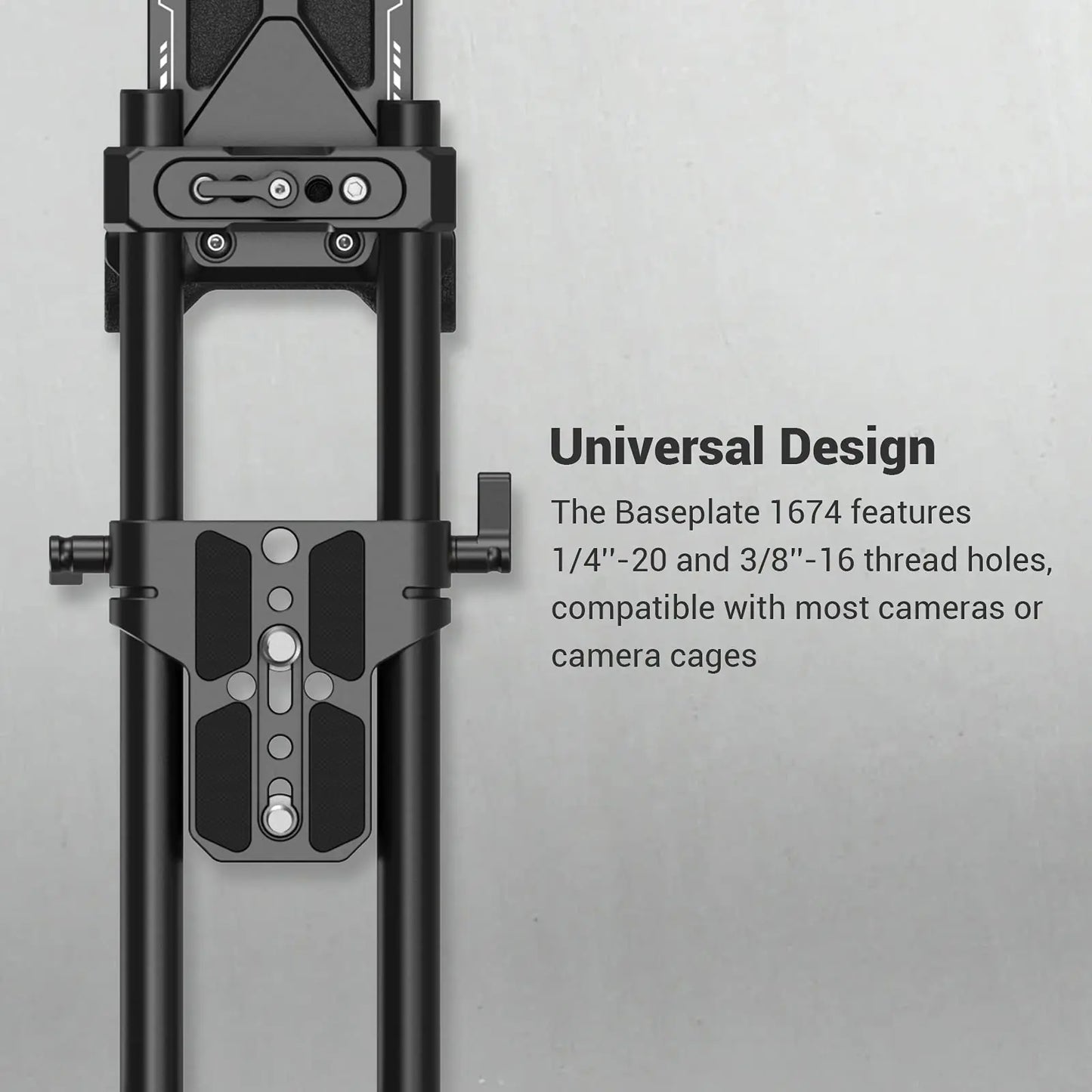 SmallRig Universal Basic Camera Shoulder Mount Kit , Mirrorless, and Small Camera Shoulder Rig - 2896C