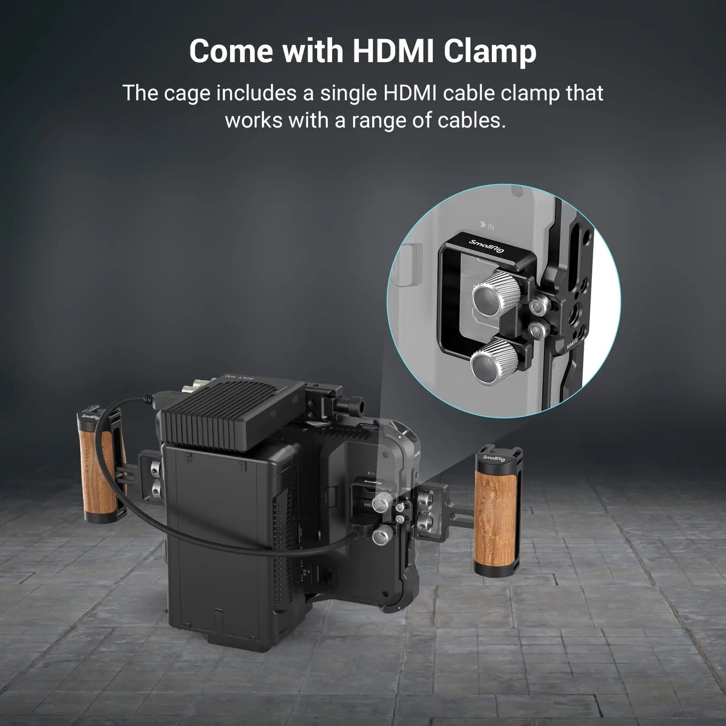 SmallRig Cage for Atomos Shinobi 7 Monitor Camera Cage Aluminium alloy DSLR On-Camera Monitor Rig Kit 3456