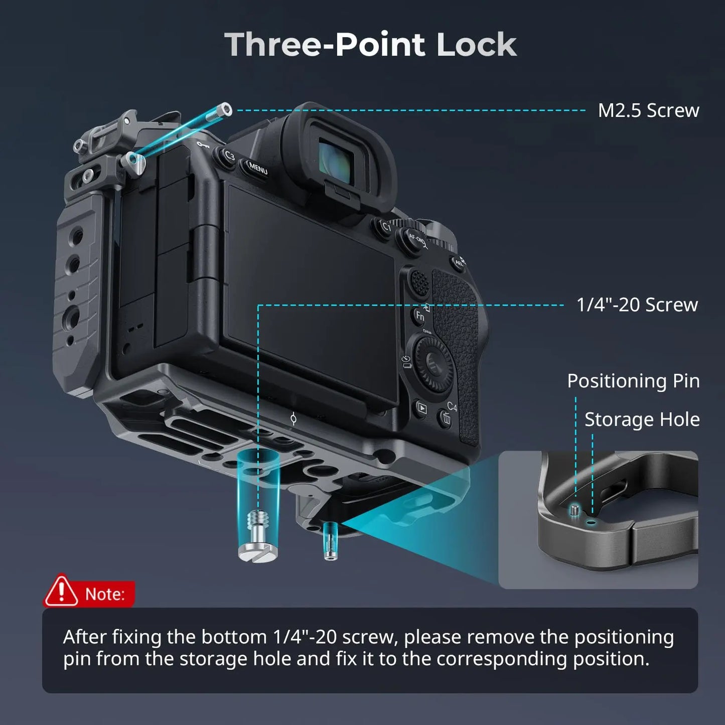 SmallRig HawkLock Quick Release Cage for Sony Alpha 7R V / Alpha 7 IV / Alpha 7S III / Alpha 1 / Alpha 7R IV 4481