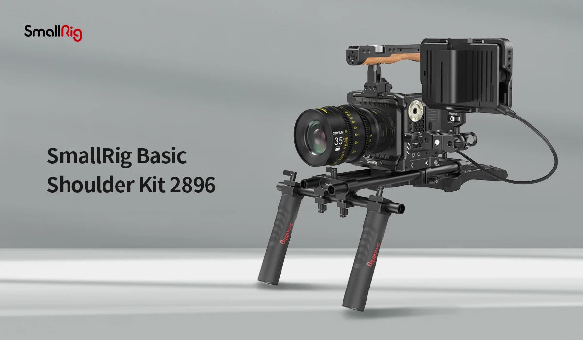 SmallRig Universal Basic Camera Shoulder Mount Kit , Mirrorless, and Small Camera Shoulder Rig - 2896C