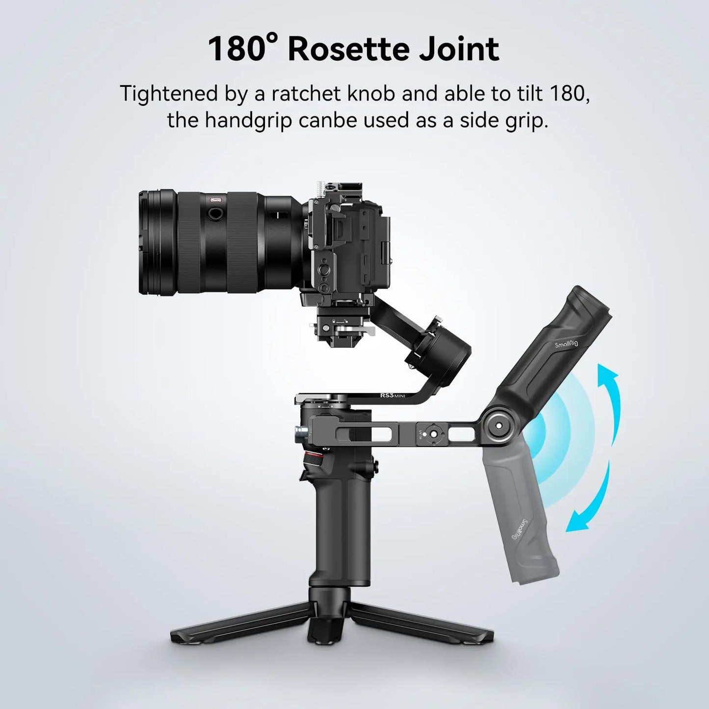 SmallRig RS 4 Mini Adjustable Handle Sling Handgrip for DJI RS 3 Mini / RS 4 Mini Gimbal Handheld Stabilizer,with NATO Clamp