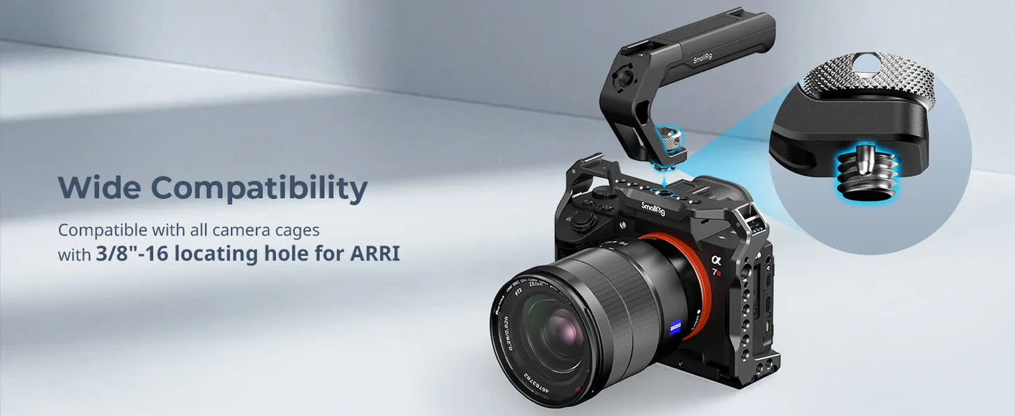 SmallRig Top Handle for ARRI Locating Holes (Tiny),Weight 113g,Portable Camera Top Handle for Sony for Canon for Nikon 4757