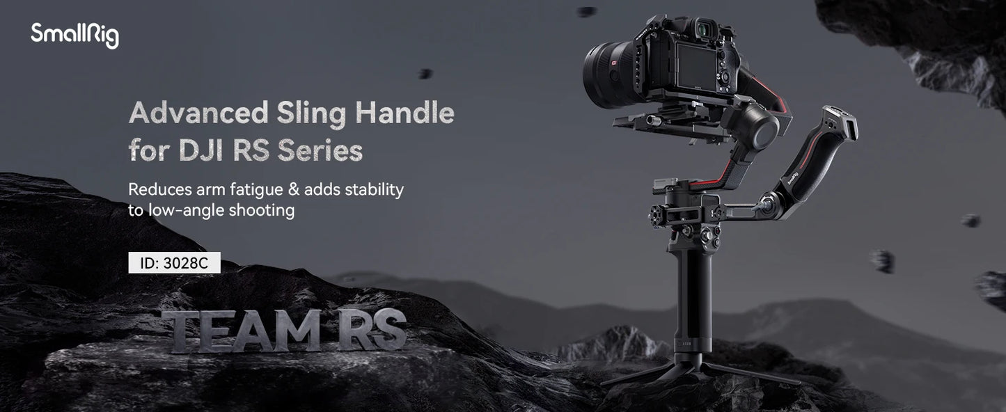 SmallRig RS 4 mini Adjustable Handle Sling Handgrip for DJI RS 2 / RS 3 / RS 3 Pro/ RS 3 Mini / RS 4 Pro /RS 4 /RS 4 mini Gimbal