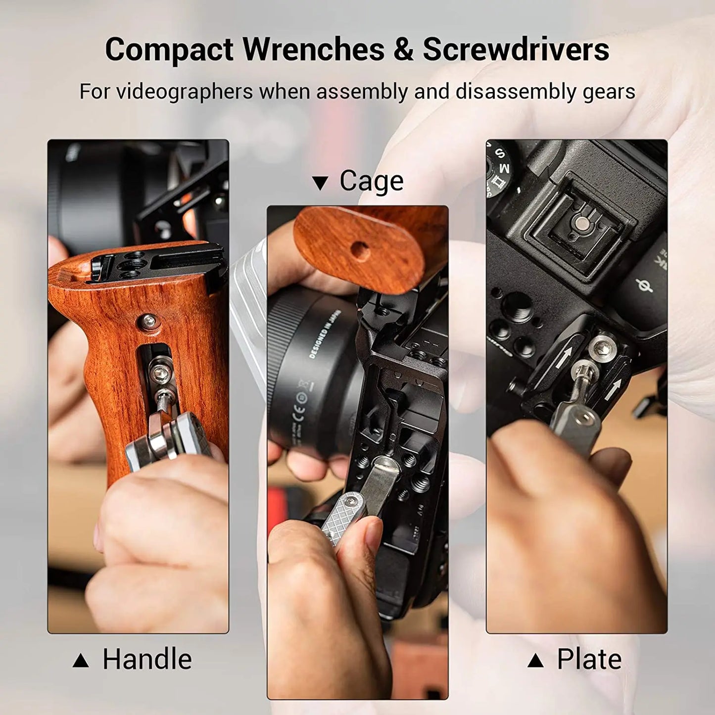 SmallRig Universal DSLR Camera Rig Folding Tool Set with Screwdrivers and Wrenches with Seven Functional Tools Accessories 2213
