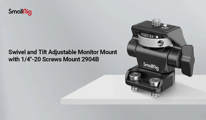 SmallRig DSLR Camera Clamp Swivel and Tilt Adjustable Monitor Mount w/ Screws Mount for Monitor Flash Light DIY Attachment 2904B