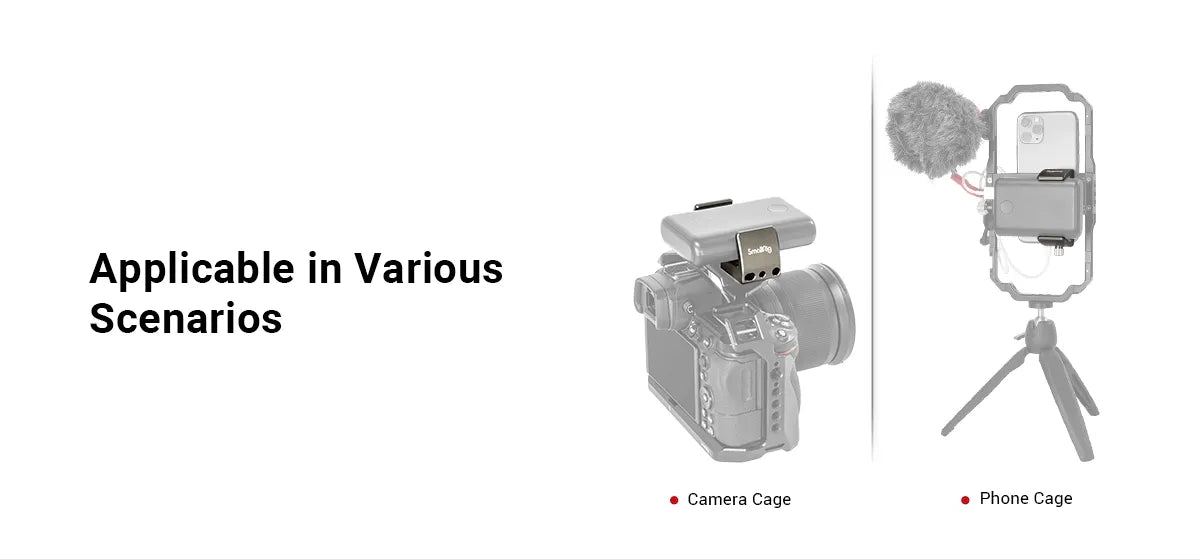 SmallRig Universal Power Bank Holder Adjustable for power banks with width range from 53mm to 81mm for Vlogging Video Shoot 2790