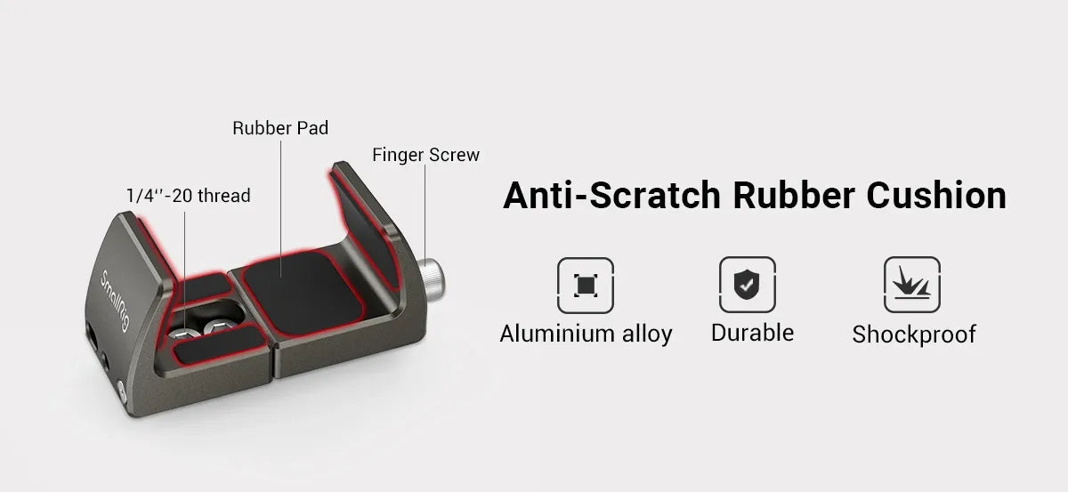 SmallRig Universal Power Bank Holder Adjustable for power banks with width range from 53mm to 81mm for Vlogging Video Shoot 2790