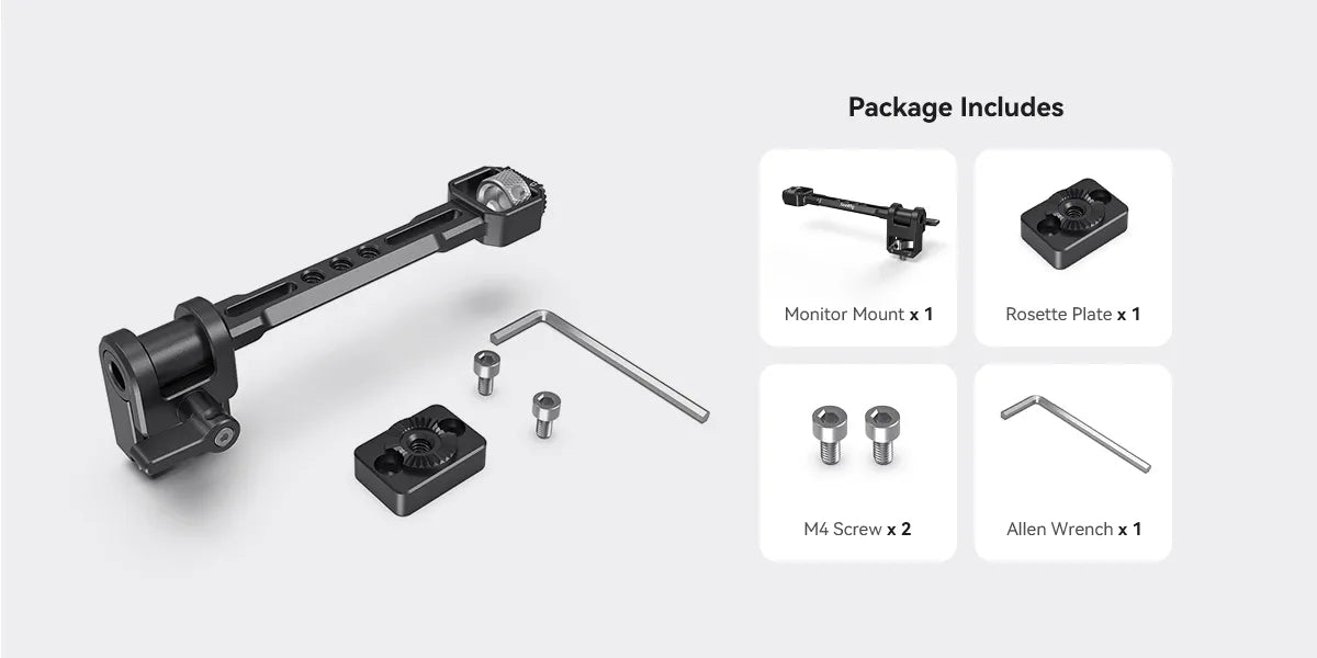 SmallRig Adjustable Monitor Mount for Selected DJI &amp; Zhiyun &amp; Moza Handheld Gimbal Stabilizers