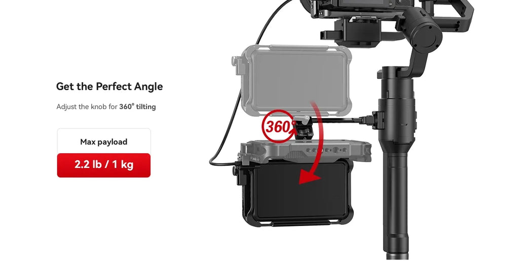 SmallRig Adjustable Monitor Mount for Selected DJI &amp; Zhiyun &amp; Moza Handheld Gimbal Stabilizers