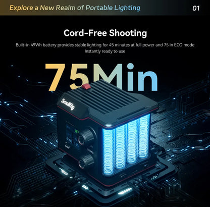 Smallrig RC 60B & Accessories COB LED Video Light Photography